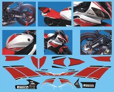 Adesivi YZF - R6  bianco rosso