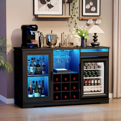 Coffee bar cabinet with - bar,