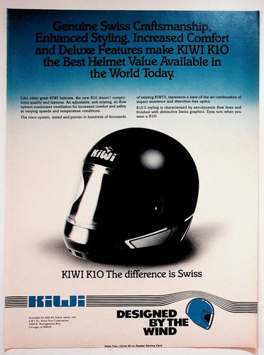 Pubblicità casco kiwi k10 - casco,