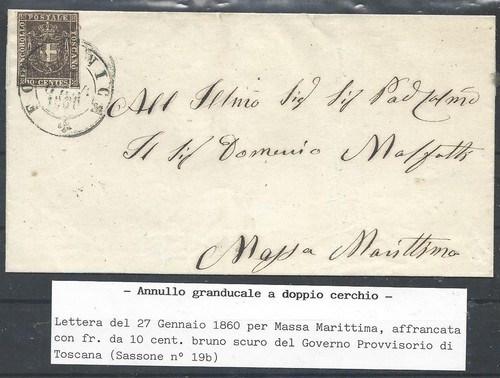 1860 toscana 10c - 10c, bruno