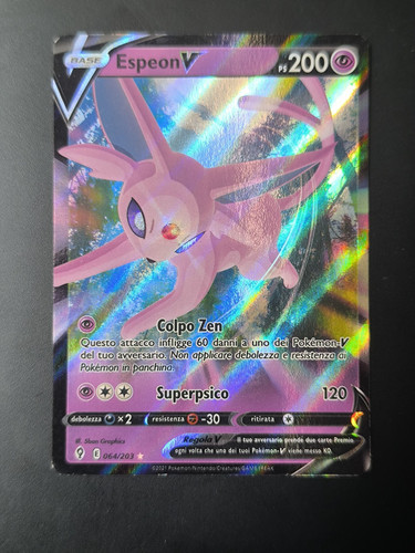 Carta pokemon espeon 064 - espeon, 064/203