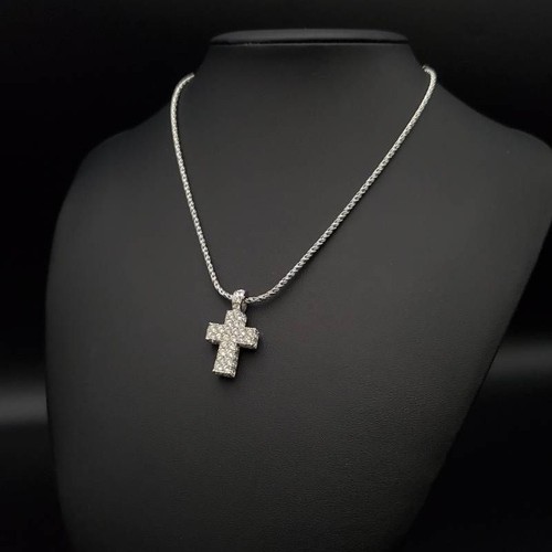Collana croce swarovski - collana,