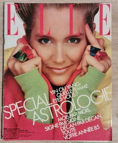 French magazine elle jan 1985 - french,