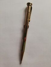 Antico portamine vintage 4 colori: nero, verde, blu e rosso - color oro