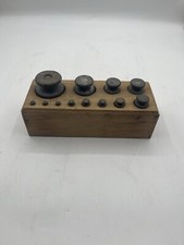 Antico Set Di 12 Pesi In Rame Con Supporto