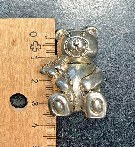 Soprammobile argento orso