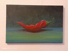 Pepe rosso quadro - rosso, dipinto