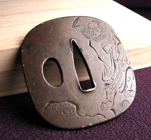 Giappone rame tsuba edo - giappone,