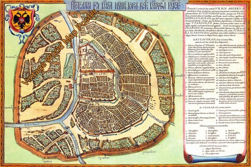1597 vintage mappa - mappa, del