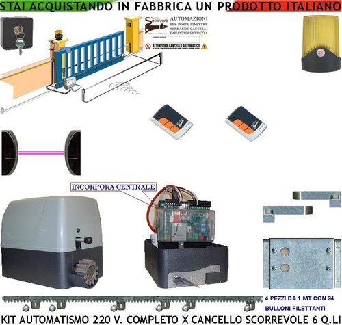 Kit motore 220 cancello - 220,