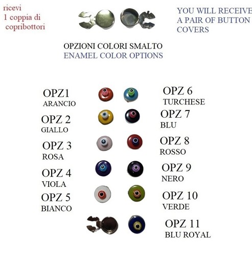 Copribottoni art103 argentati - art103,