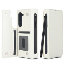 Custodia portafoglio robusta in pelle per Samsung Galaxy Z Fold 7 6 5 4 con portapenne