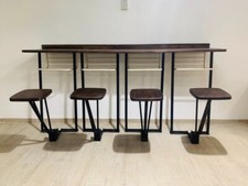 Tavolo Alto con sgabellil bar Vintage 