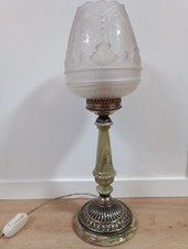 Lampada Da Tavolo In Argento