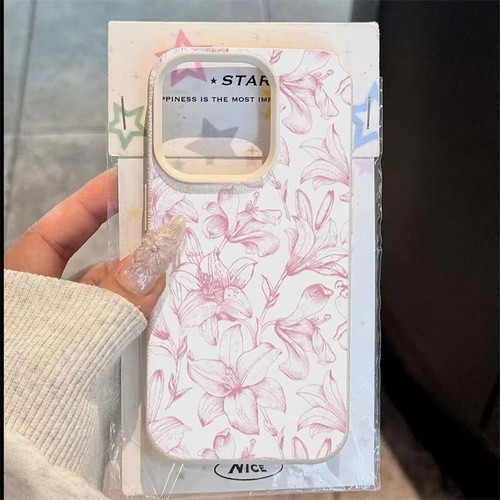 Custodia telefono giglio - , rosa
