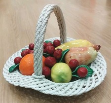 Cesto Di Frutta In Ceramica Smaltata 32 Cm