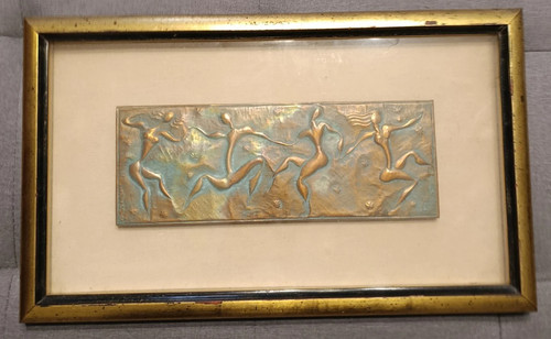 Antico quadro con placca - antico,
