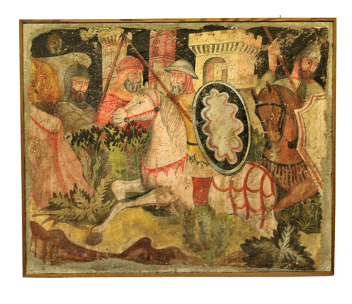 Affresco strappo scena - affresco, a