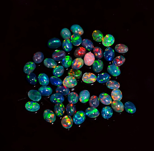 Cabochon forma ovale - , opale