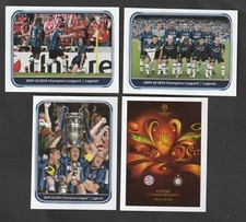SET 4 FIGURINE CALCIATORI PANINI CHAMPIONS LEAGUE 2010-11 INTER COPPA CAMPIONI