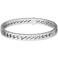 Bracciale Rigido Uomo Argento