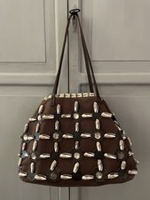 borsa MALIPARMI  In tessuto con applicazioni in conchiglie naturali