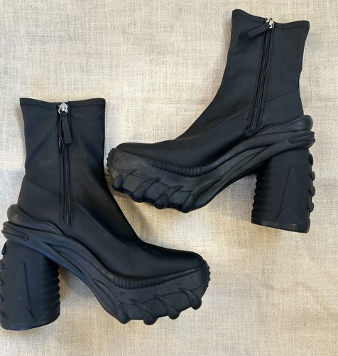 Stivaletti bershka chunky neri - bershka,