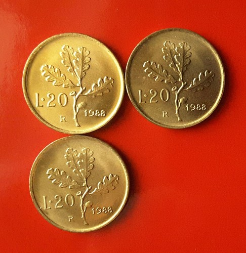 Lotto monete lire 1988 - 20,