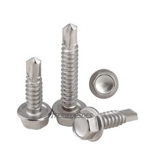 VITI AUTOPERFORANTI D. 6,3mm AUTOFORANTI TESTA ESAGONALE RONDELLA UNI 8117 ZINC