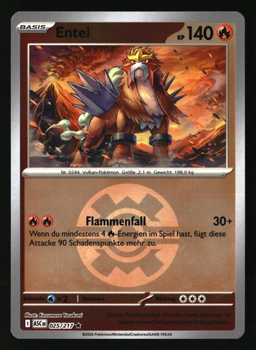 Pokemon entei 025 217 - pokemon,
