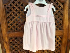 Vestitino vestito neonata Bimba 12 mesi cotone rosa tea nuovo 