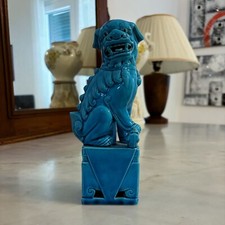 Cane di Fo smaltato azzurro