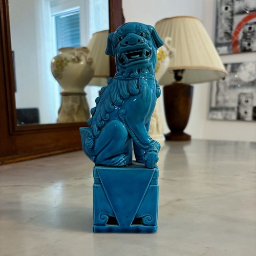 Cane smaltato azzurro - di,