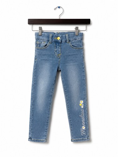 Jeans monnalisa ragazze blu - monnalisa,