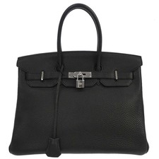 Borsa a mano Hermes Black Togo