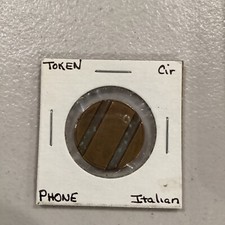 Vintage italian phone token - italian,