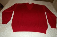 Barrymore & Burlington,Pullover uomo, Rosso lacca, 100% lana, vedi misure, usato