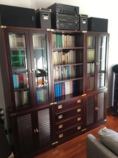 Libreria in stile Vecchia Marina (mogano massello, 195x190x38)