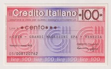 Miniassegni credito italiano - ,