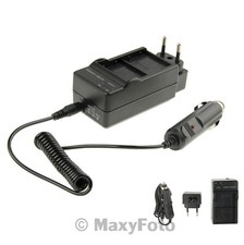 SET CARICABATTERIE AUTO CASA GOPRO HD HERO 3 3+ BLACK EDITION SILVER 3,7V NERO