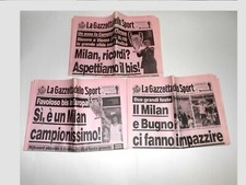 MILAN Coppa dei Campioni 1990 Gazzetta dello Sport 23 mag, 24 mag, 25mag,