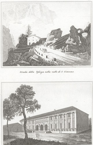 Due vedute mantova strada - due, mantova,
