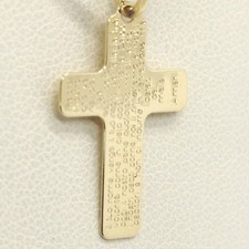  CIONDOLO CROCE ORO GIALLO 750