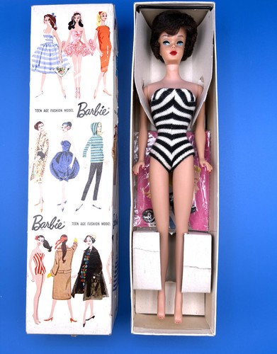 Bambola barbie brunette bubble - bambola,
