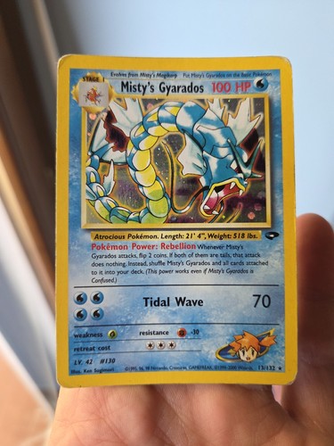 Misty gyarados holo pokemon - misty's,