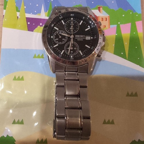 Seiko chronograph black - seiko,