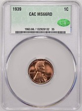 1939 Lincoln Cent 1C - CACG