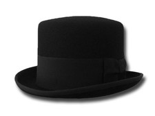 Cappello a Cilindro mezza tuba lana Stovepipe Derby 