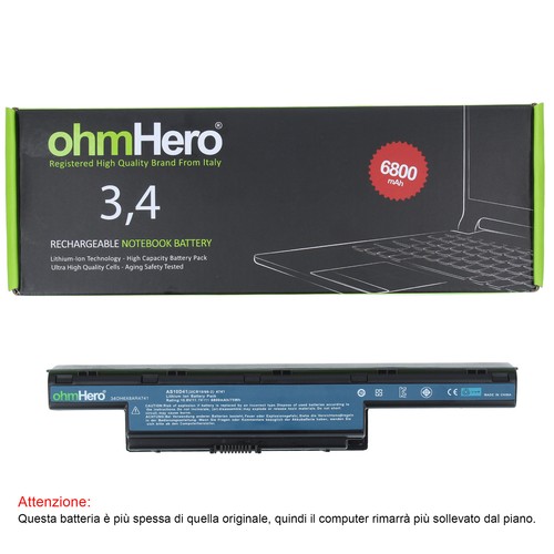 Batteria ohmhero nera 6800 - ohmhero®,