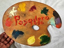 Tavolozza dipinta dal Pittore - "DINO PASQUERO" - 1939